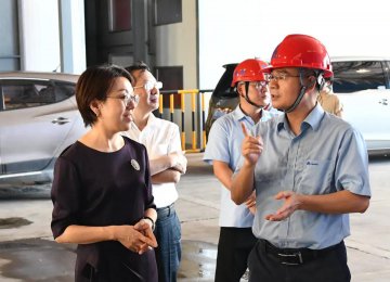 湖南省工会副主席、党组成员来我企实行调研